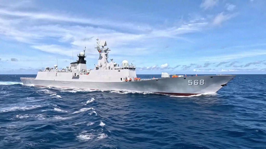 File photo of a vessel during a previous patrol in the territorial waters of the South China Sea. /VCG